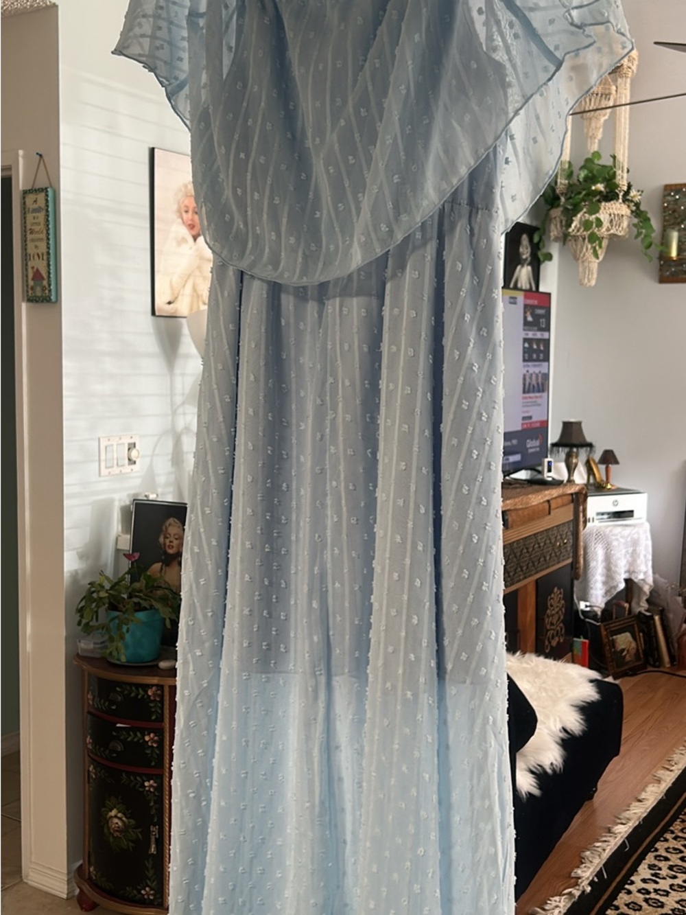 New Look Light Blue Maxi Dress